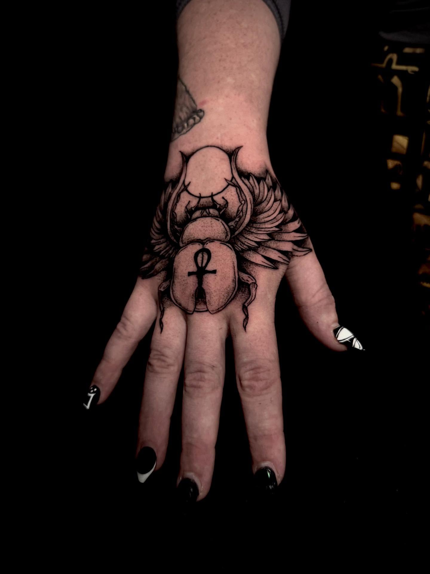 Tattoo by @oneinkedangel — black_and_grey