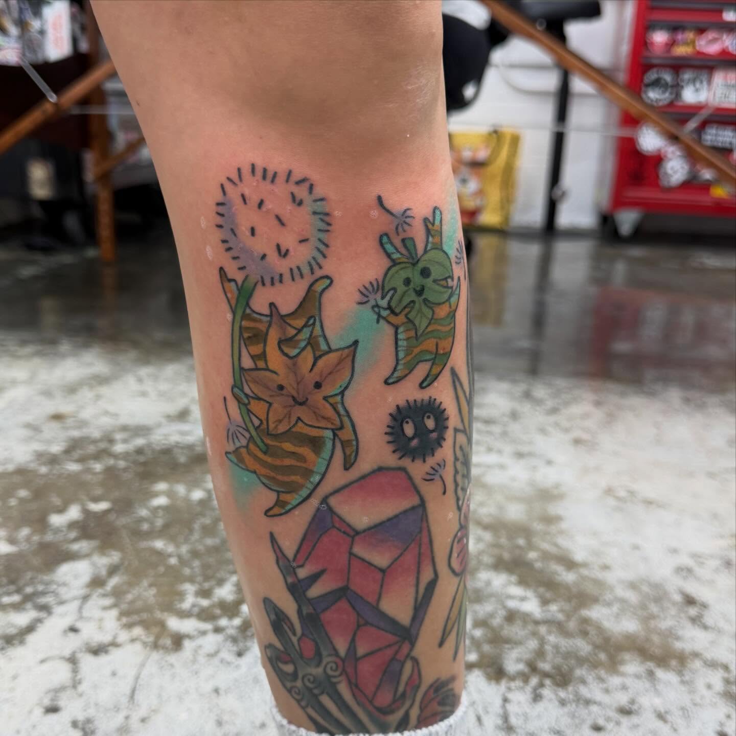 Tattoo by @iamdevinstattoos — dotwork, geometric