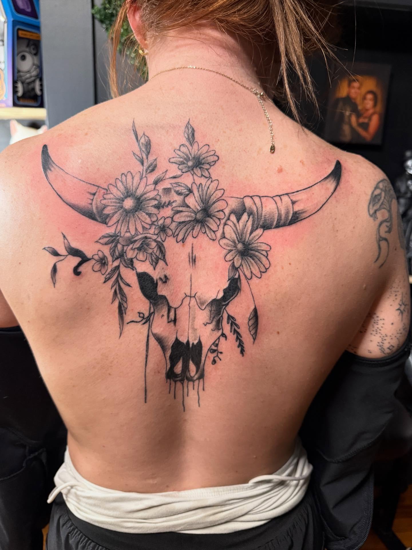 Tattoo by @chels_king24 — black_and_grey