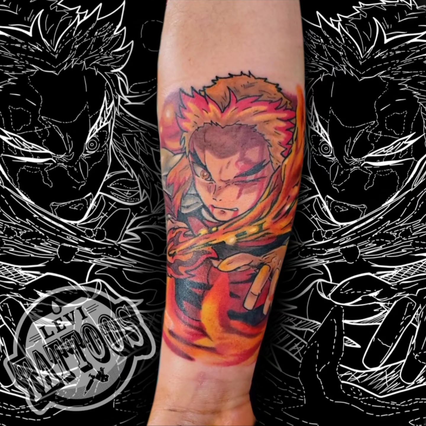 Tattoo by @levi_tattoos — anime
