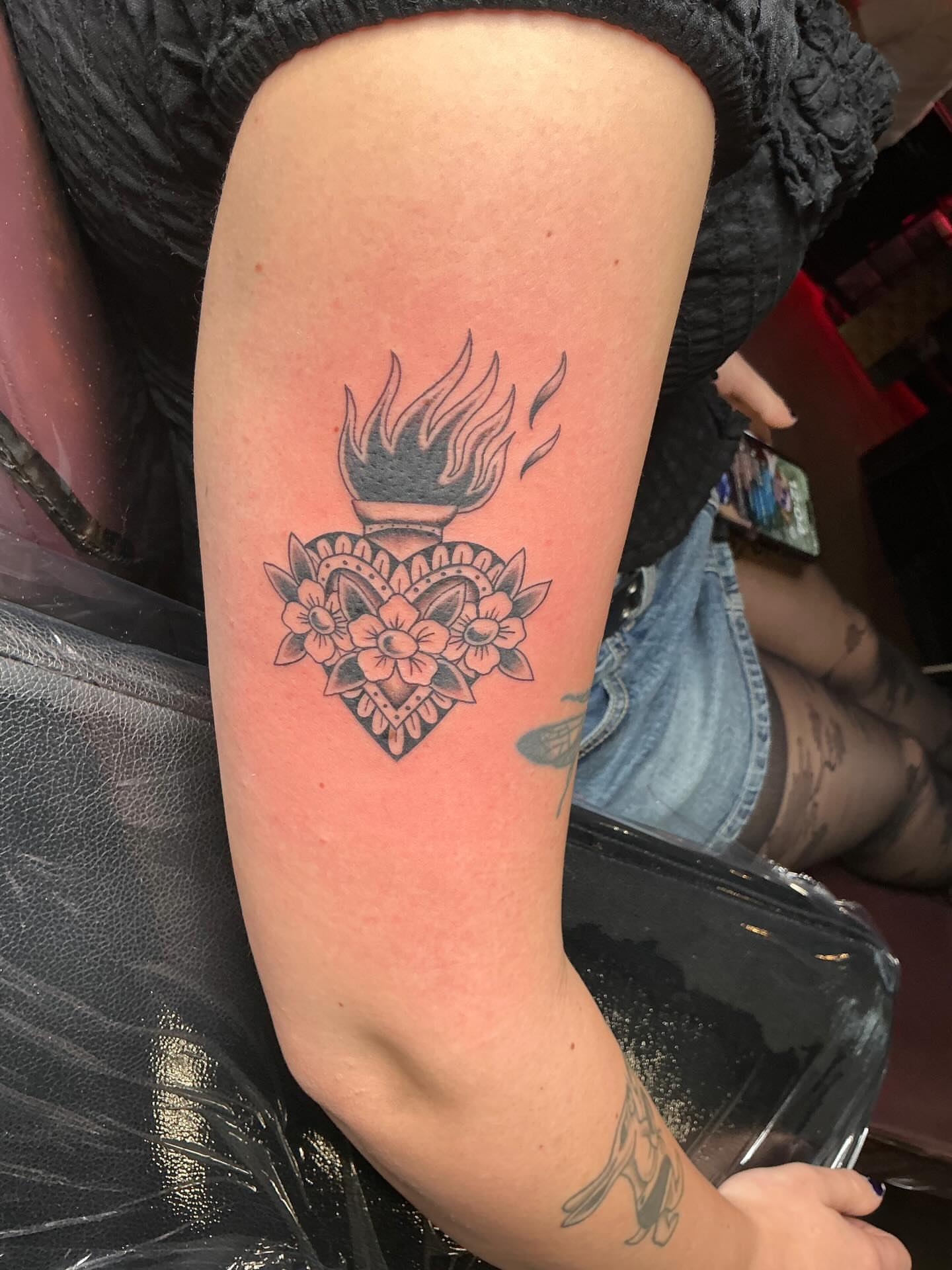 Tattoo by @beasttexas_studios — black_and_grey