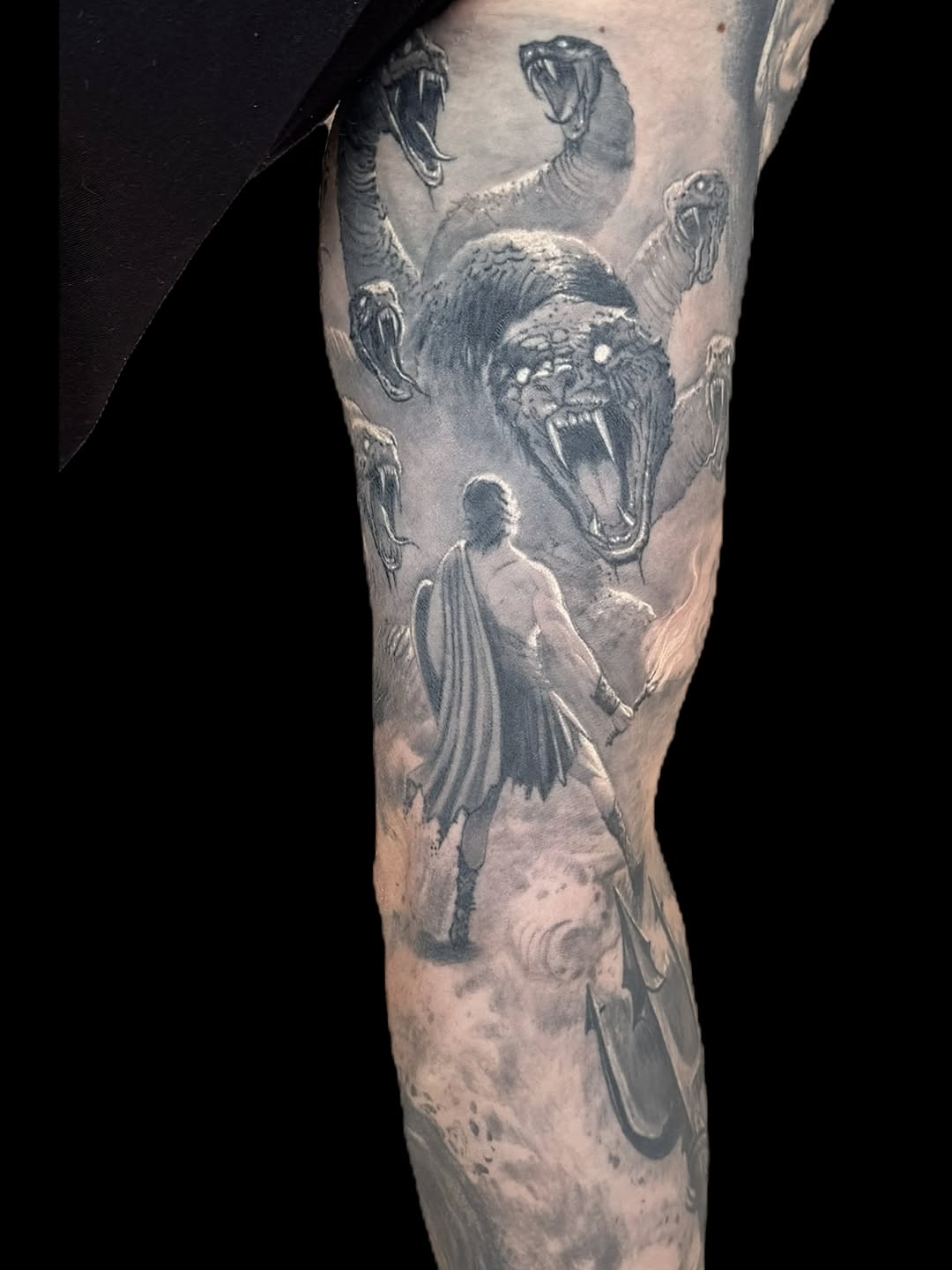 Tattoo by @lmt_customink — realism, black_and_grey