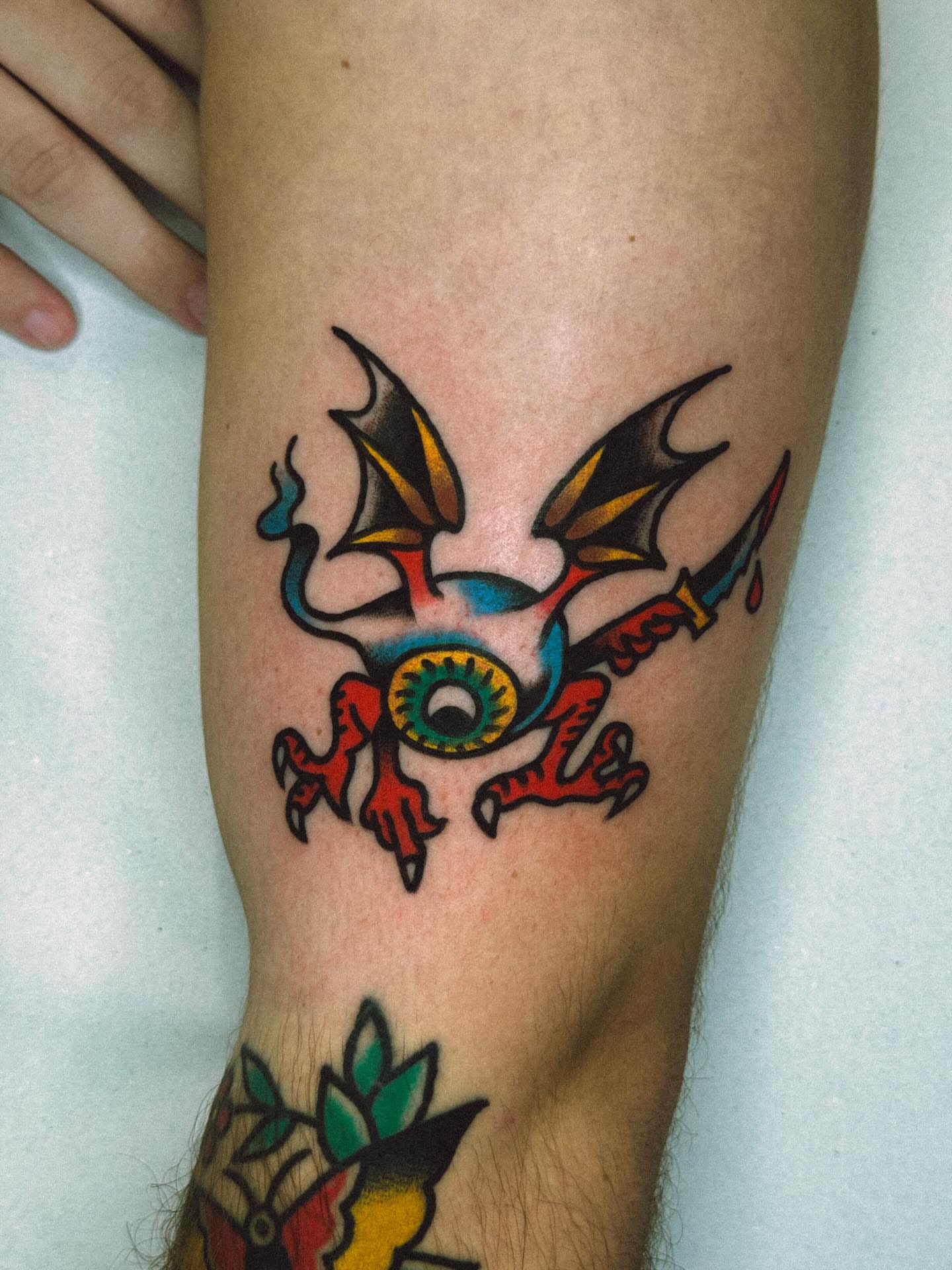 Tattoo by @s.ferrertattoo β american_traditional, dotwork