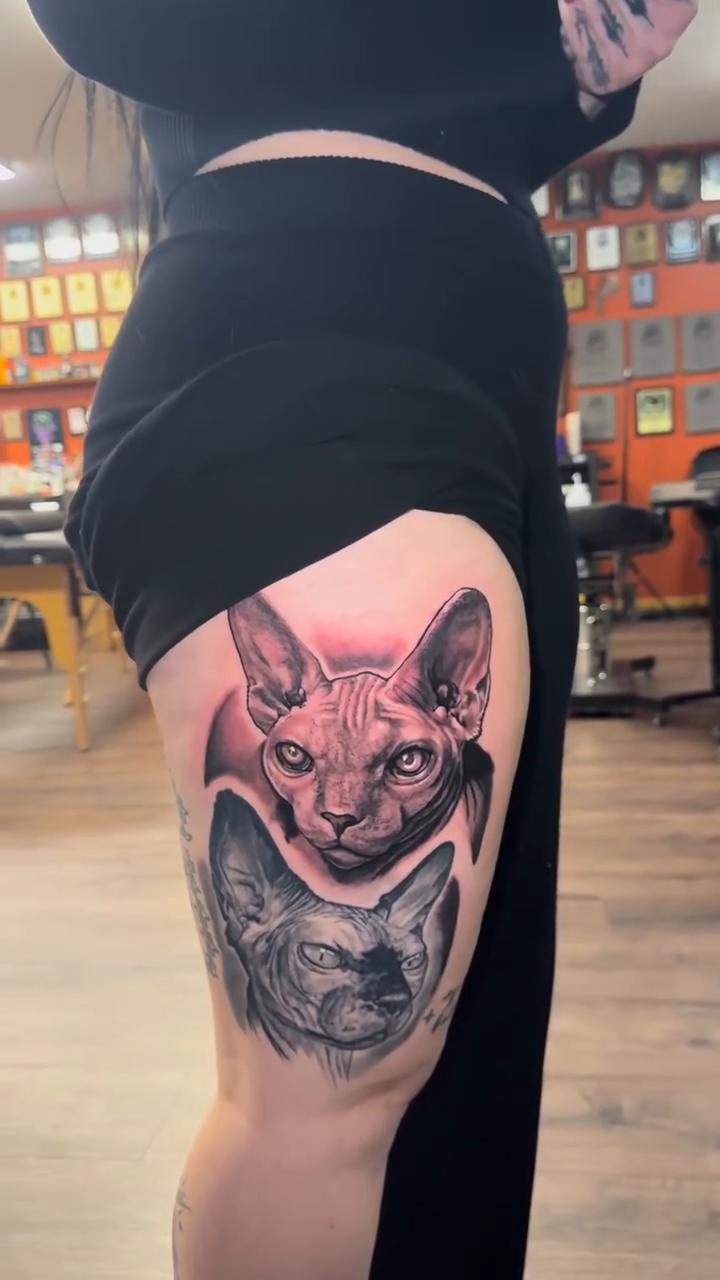 Tattoo by @kontakt90 — realism, black_and_grey
