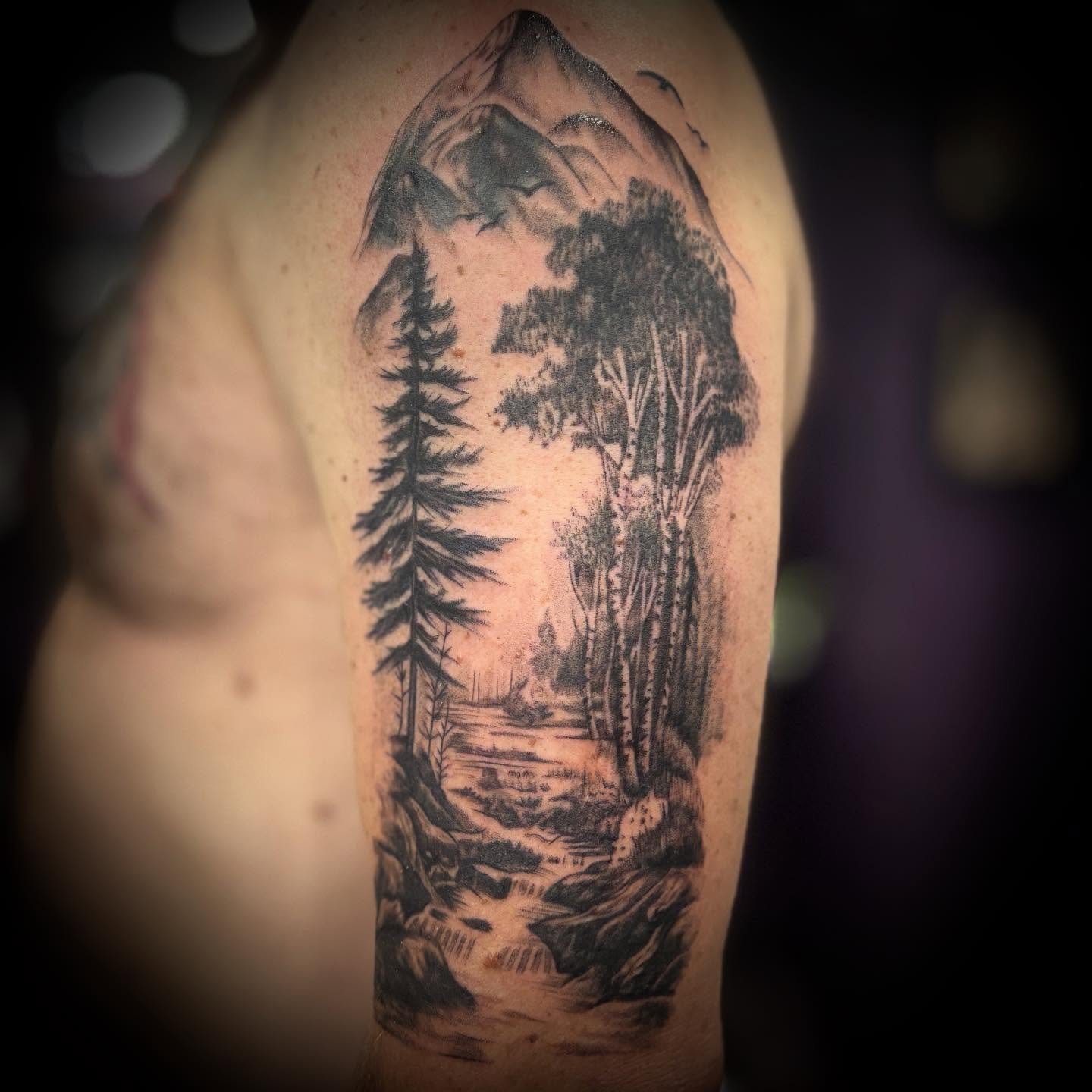 Tattoo by @uglyrileytattoo — black_and_grey, realism