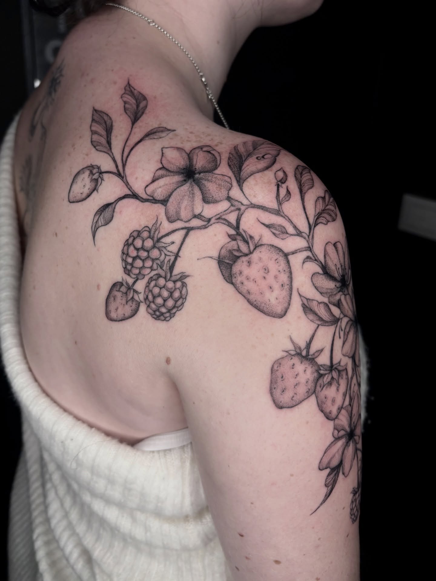 Tattoo by @ariusink — black_and_grey, realism