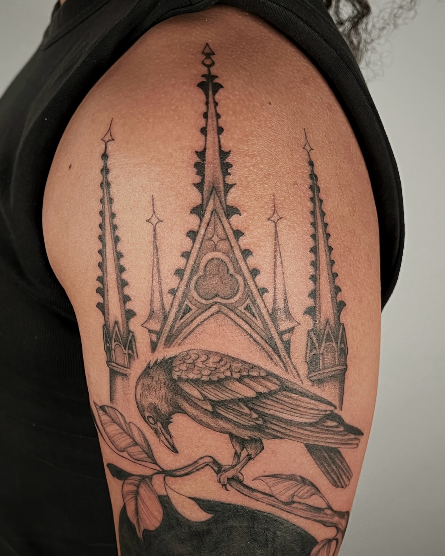 Tattoo by @mikaylasuetattoo — black_and_grey, realism