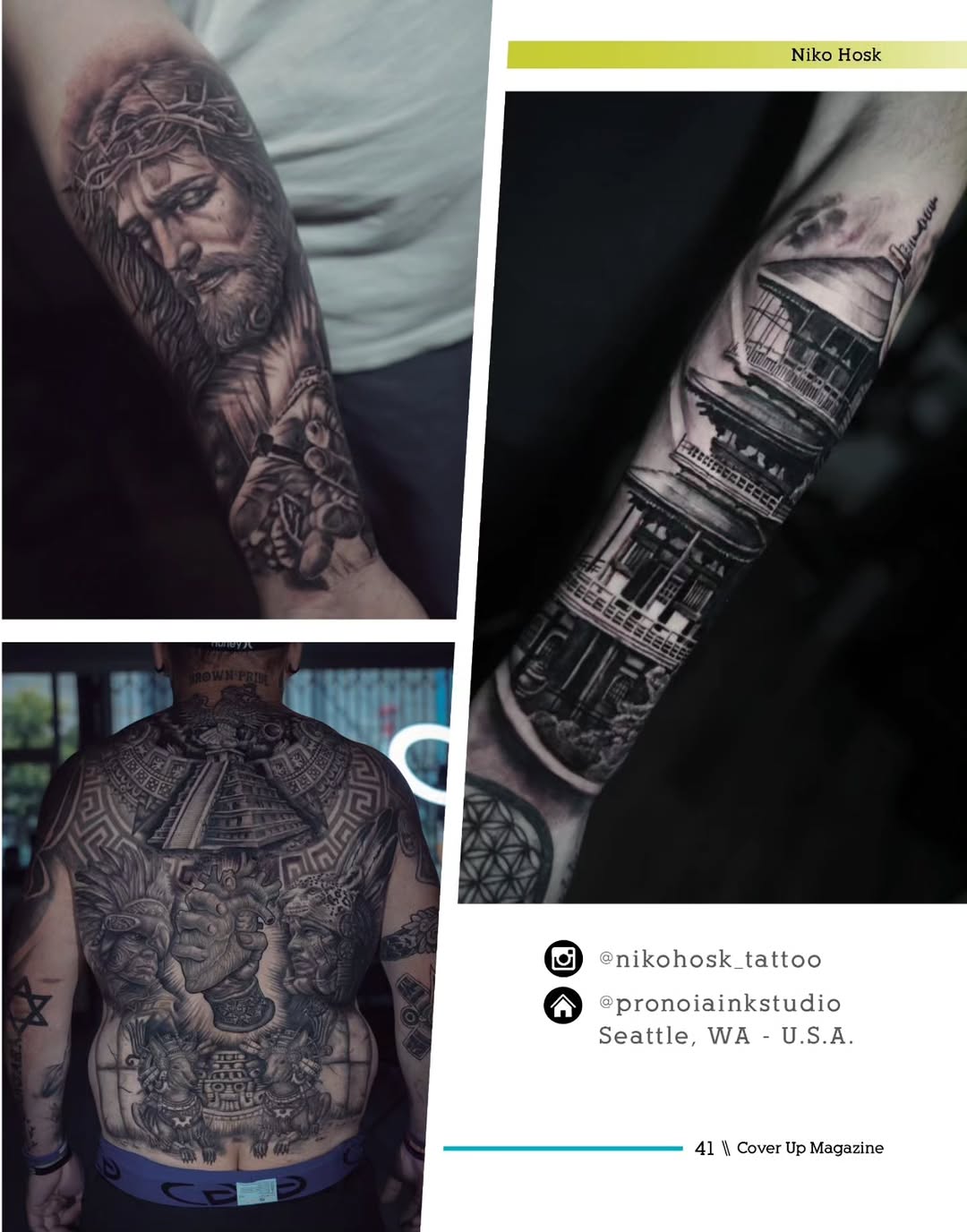 Jesus Christ portrait realism tattoo on the forearm by Niko Hosk Cataldo