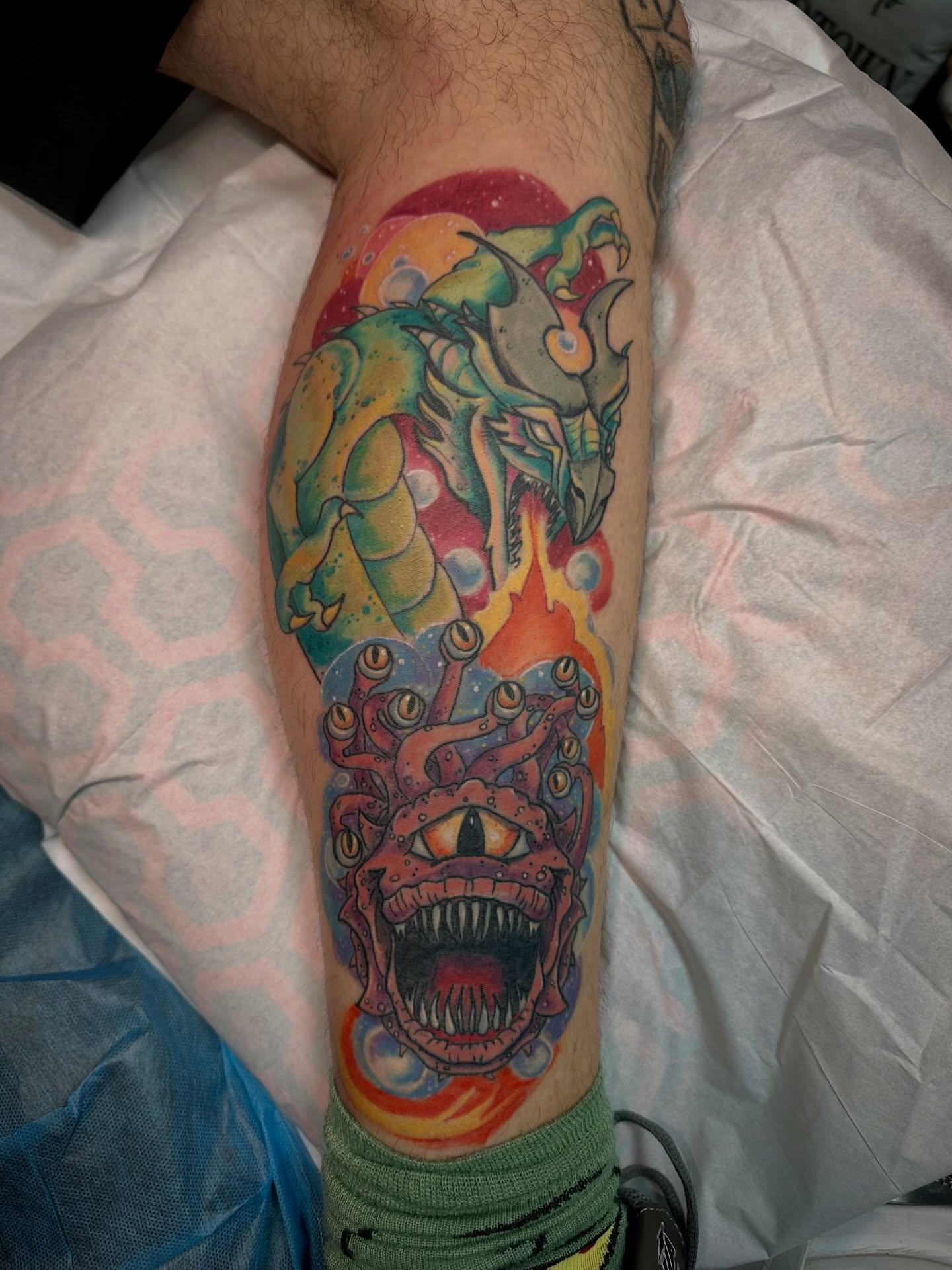 Tattoo by @chrisgraytattoos — new_school, watercolor
