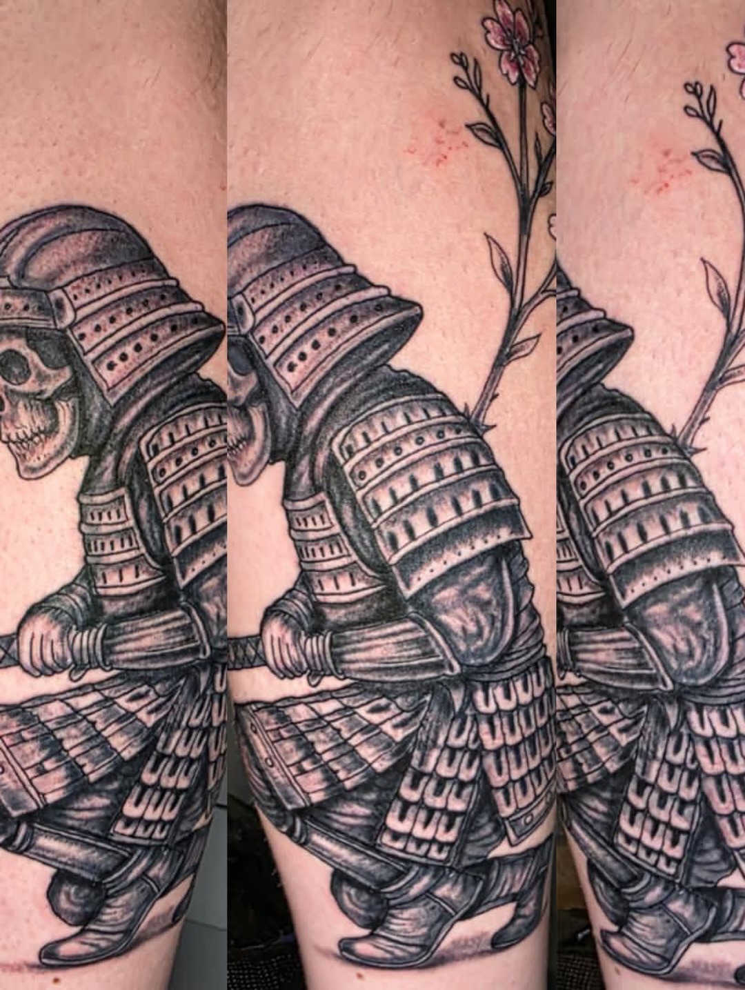 Samurai warrior realism tattoo on the forearm by Dylan Fowler