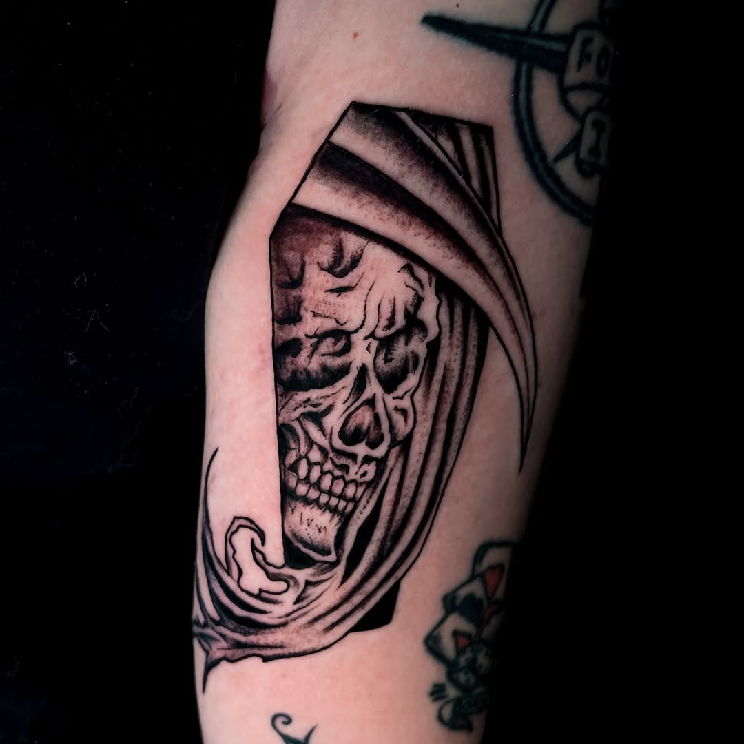 Tattoo by @henriktattoo_ — american_traditional, black_and_grey