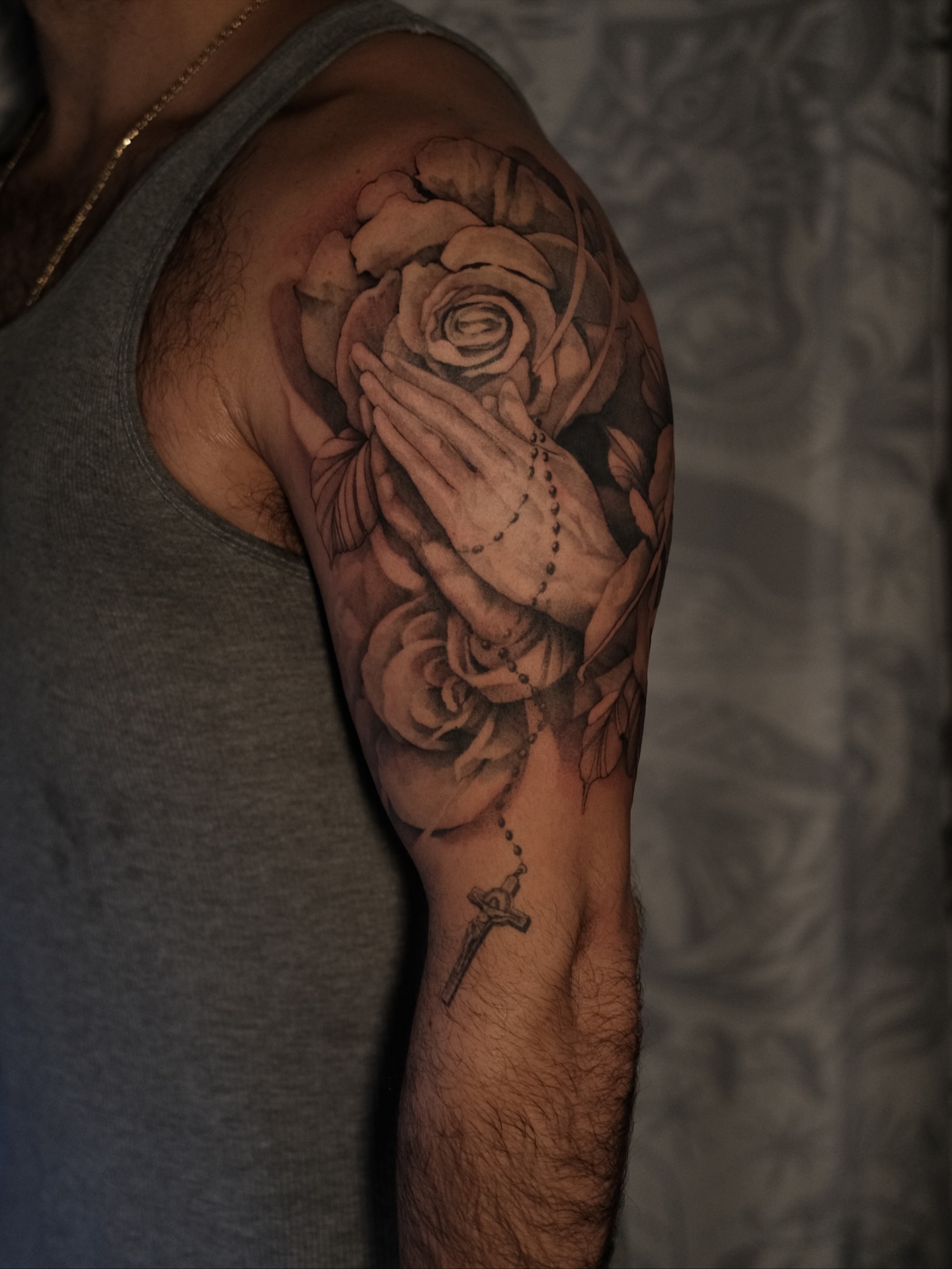Tattoo by @cordova.ink — black_and_grey, realism