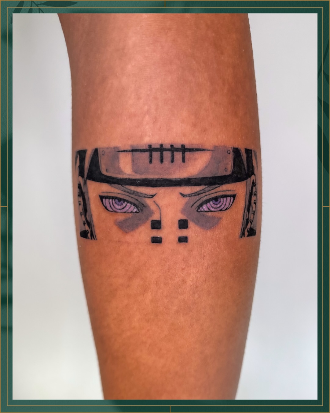 Anime character anime tattoo on the forearm by Tiffany