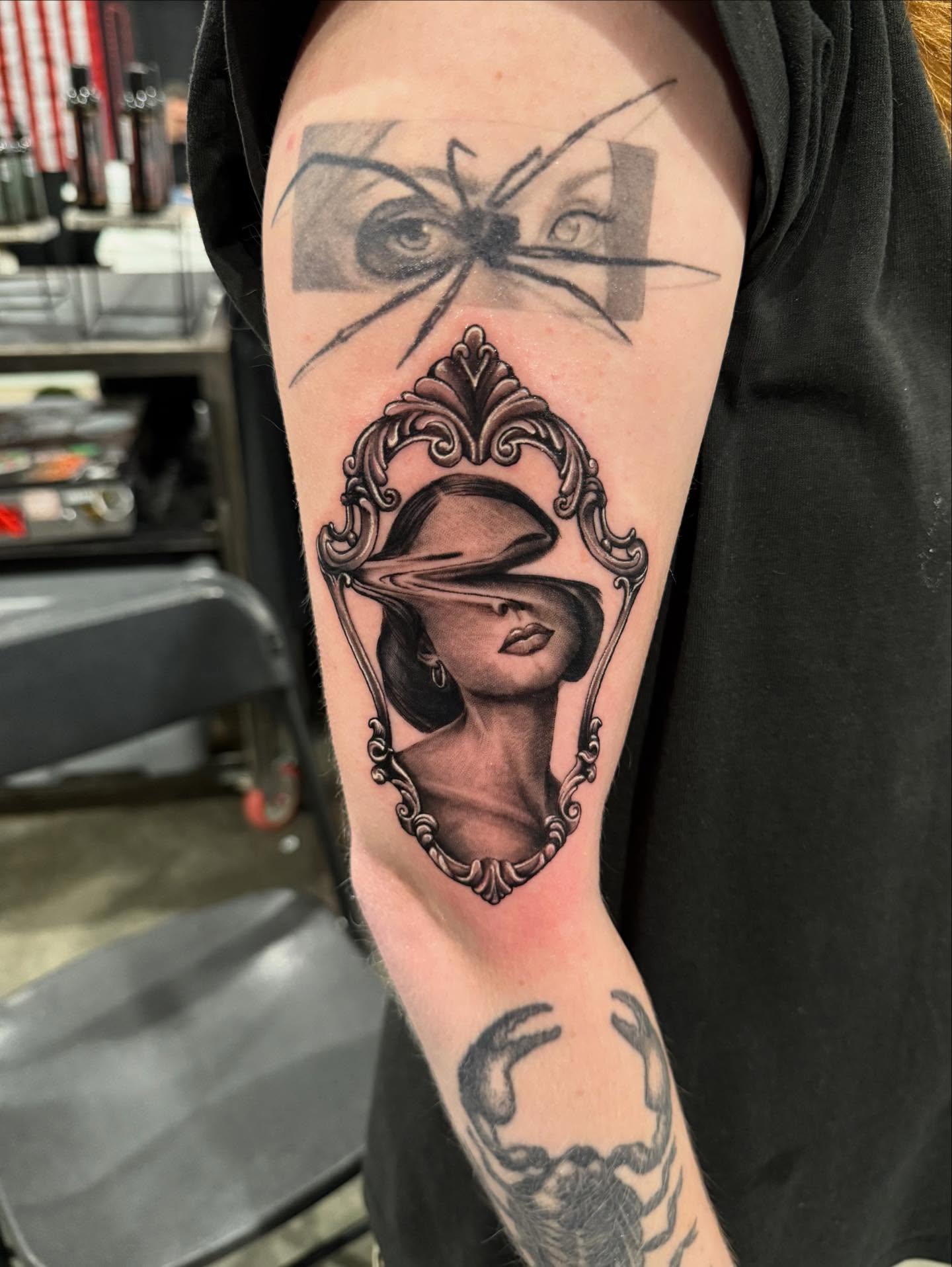 Tattoo by @tattoosbyfe — black_and_grey, realism