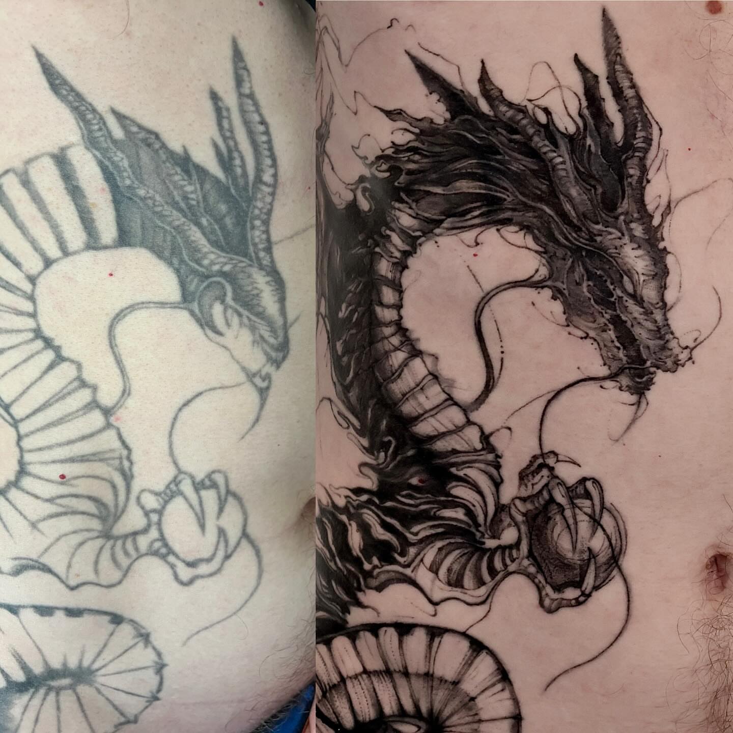 Tattoo by @tadi_tattoo — black_and_grey