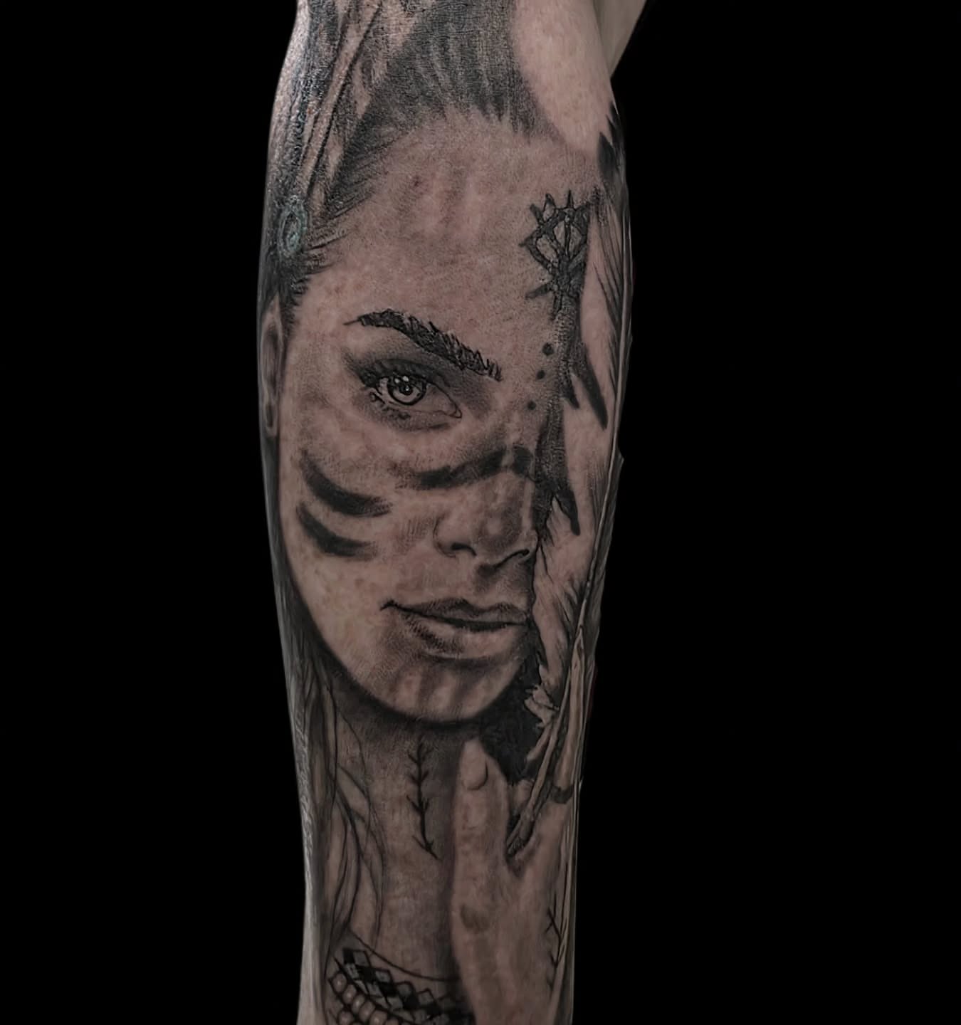 Tattoo by @samanthamcquillanart — black_and_grey, realism