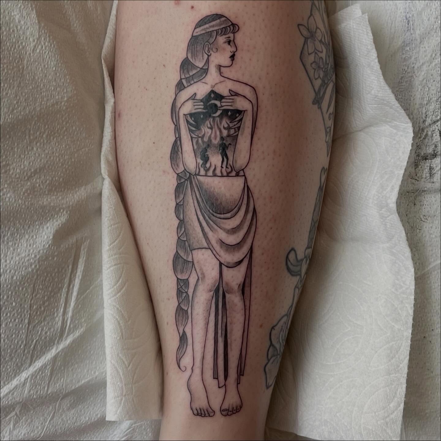 Tattoo by @nimimatattoo — black_and_grey