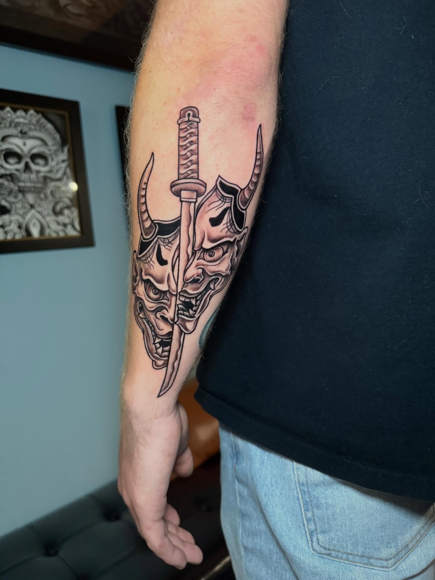 Tattoo by @mekong_lotus — black_and_grey