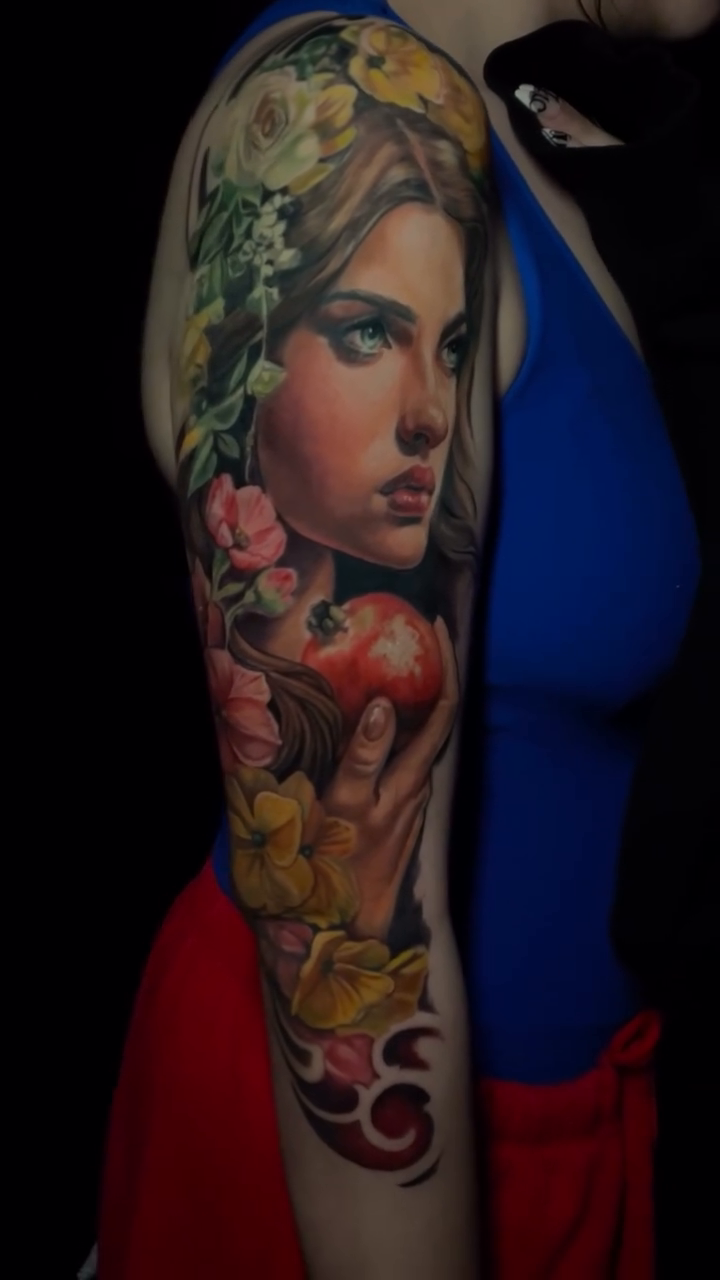 Tattoo by @nikkiharristattoo — realism, neo_traditional
