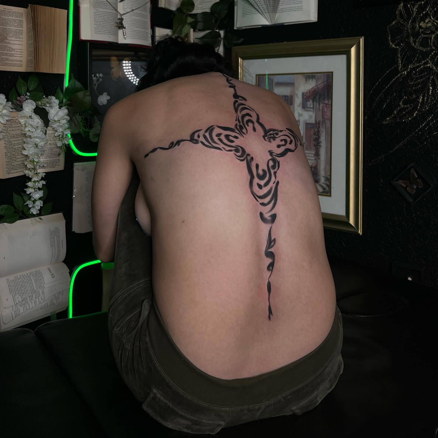 Tattoo by @ladyjutsu — tribal