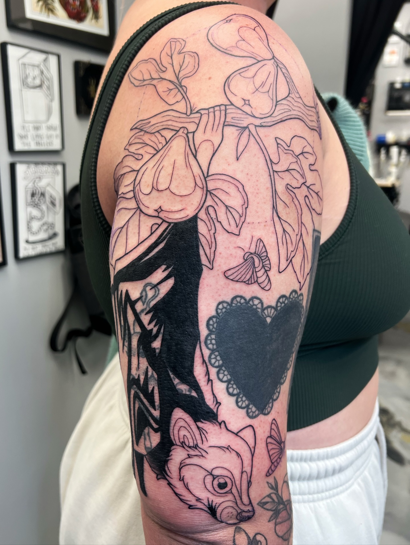 Tattoo by @zoeysageink — black_and_grey, realism