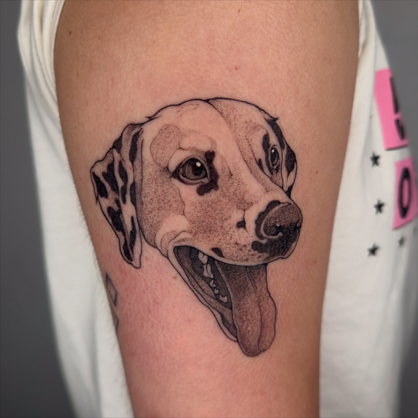 Tattoo by @juleghoul — dotwork