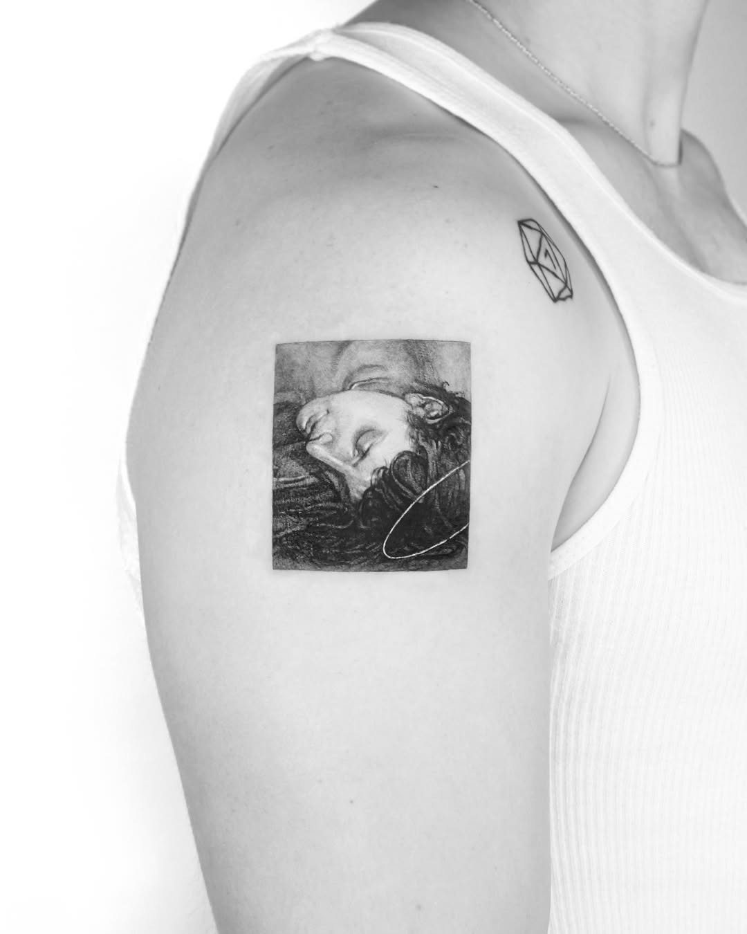 Tattoo by @tatmostat — realism, black_and_grey