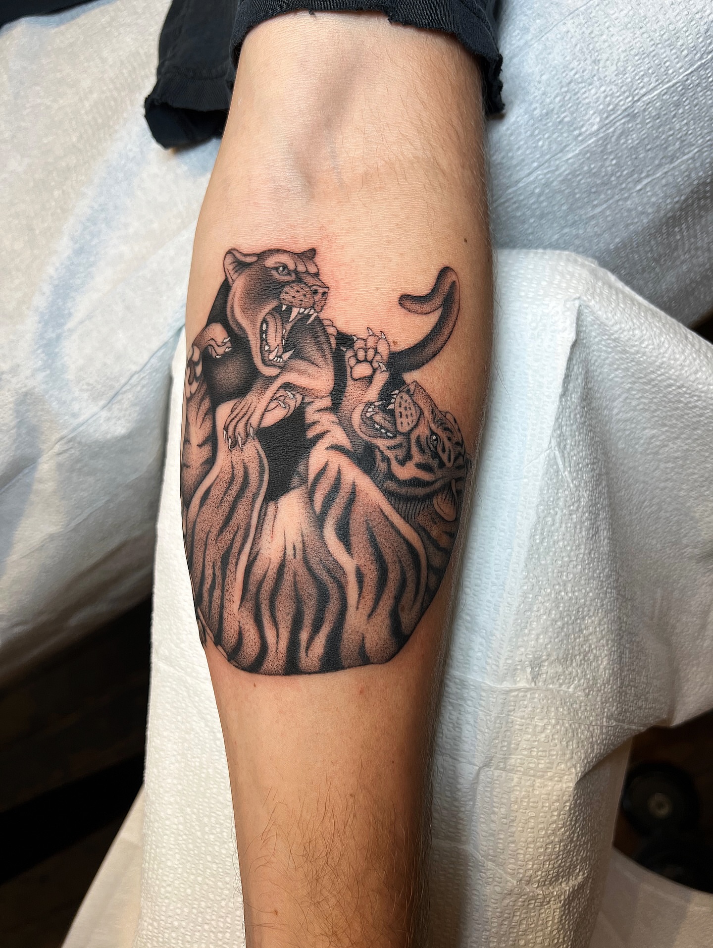 Tattoo by @mickeyycarlisle — dotwork, realism