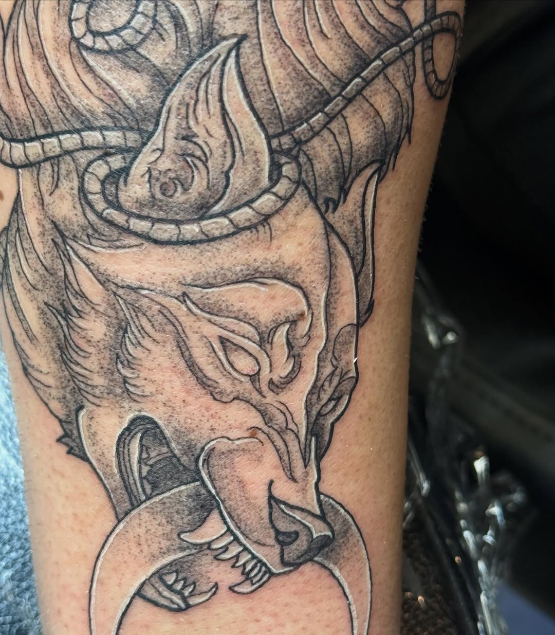 Tattoo by @inkbygoose — black_and_grey, realism