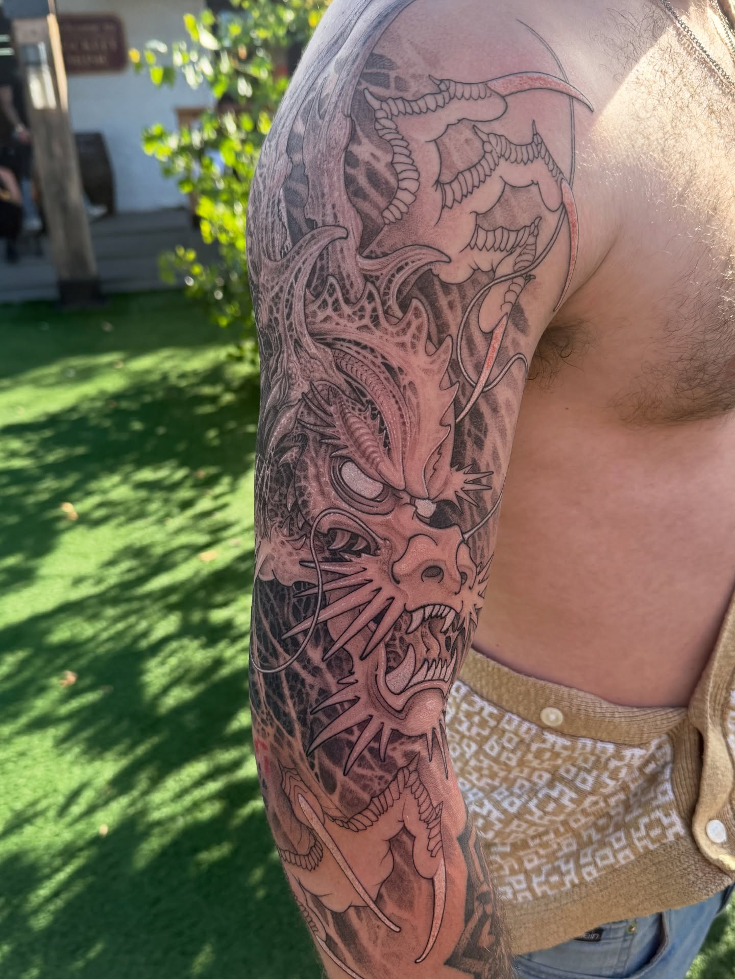 Tattoo by @everonwardink — black_and_grey, realism