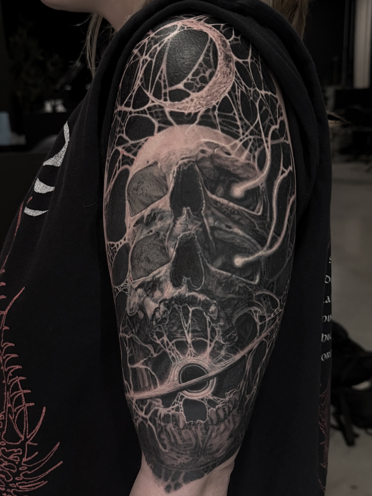 Tattoo by @everonwardink — black_and_grey, realism