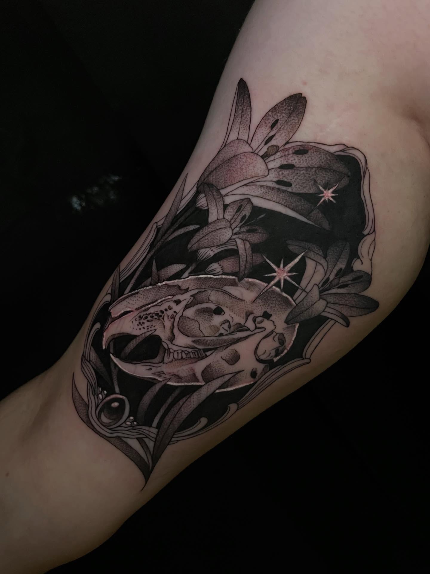Tattoo by @reaganmauldintattoos — black_and_grey, realism