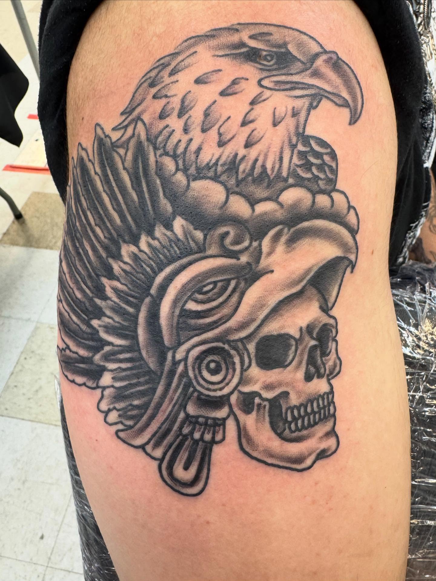 Tattoo by @dvasqueztattoo — american_traditional, black_and_grey