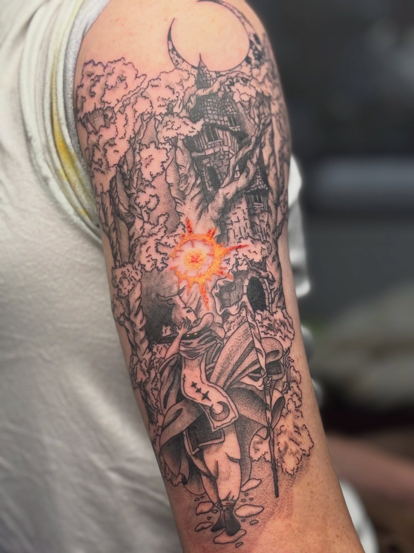 Tattoo by @fernwilds_tattoo โ black_and_grey, realism