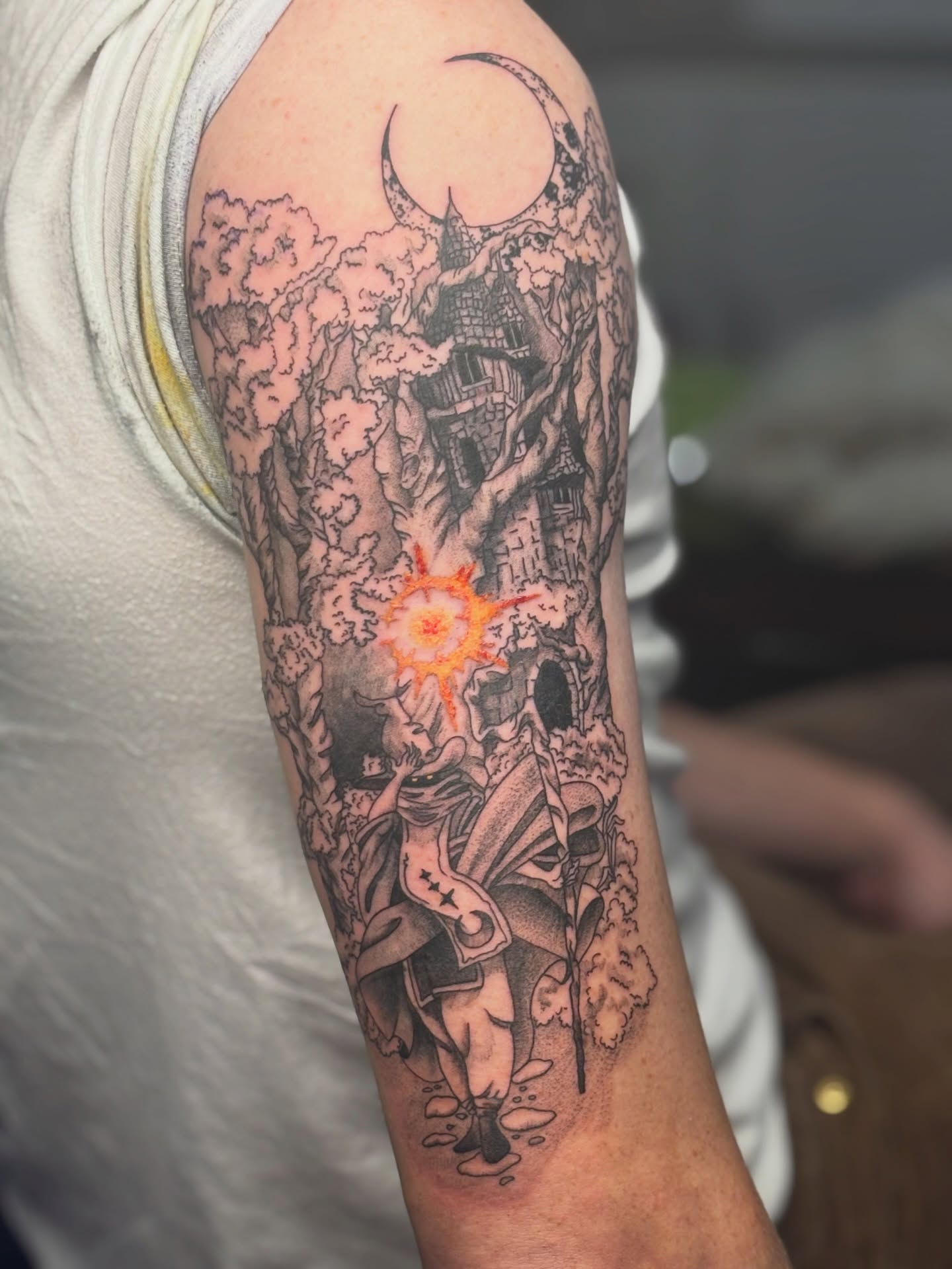 Tattoo by @fernwilds_tattoo โ black_and_grey, realism
