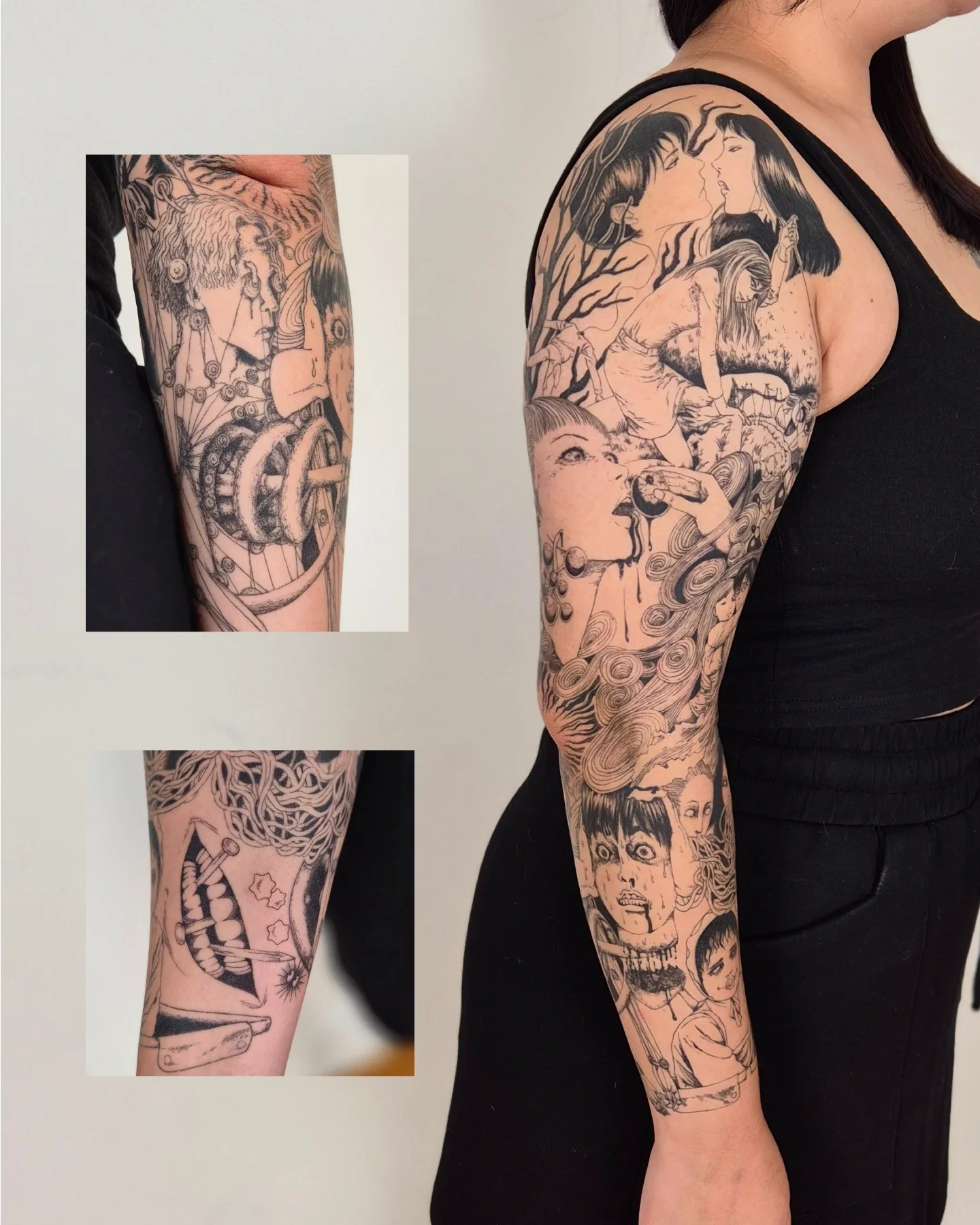 Anime characters anime tattoo on the forearm by Sophorn Long (soapy)