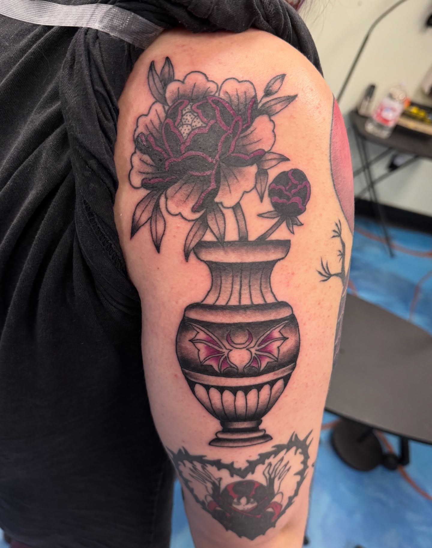 Tattoo by @lallen_tattoo — american_traditional, black_and_grey