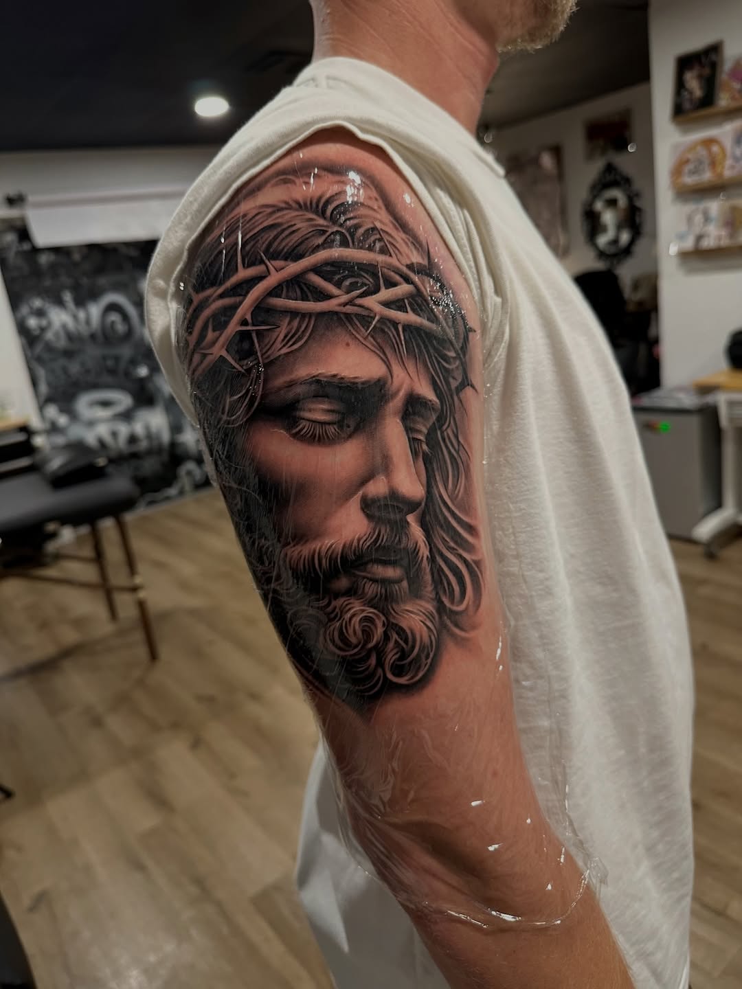 Tattoo by @coleworldtattoo โ realism, black_and_grey