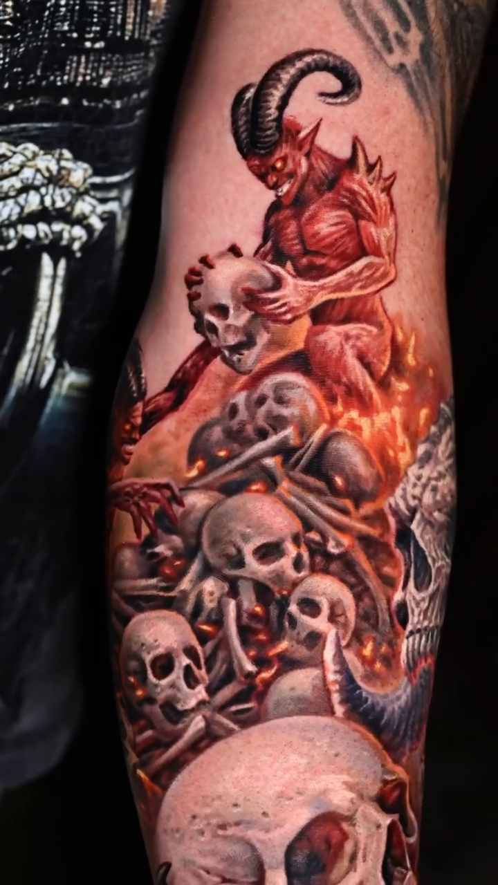 Tattoo work at Austin Tattoo Invitational 2026