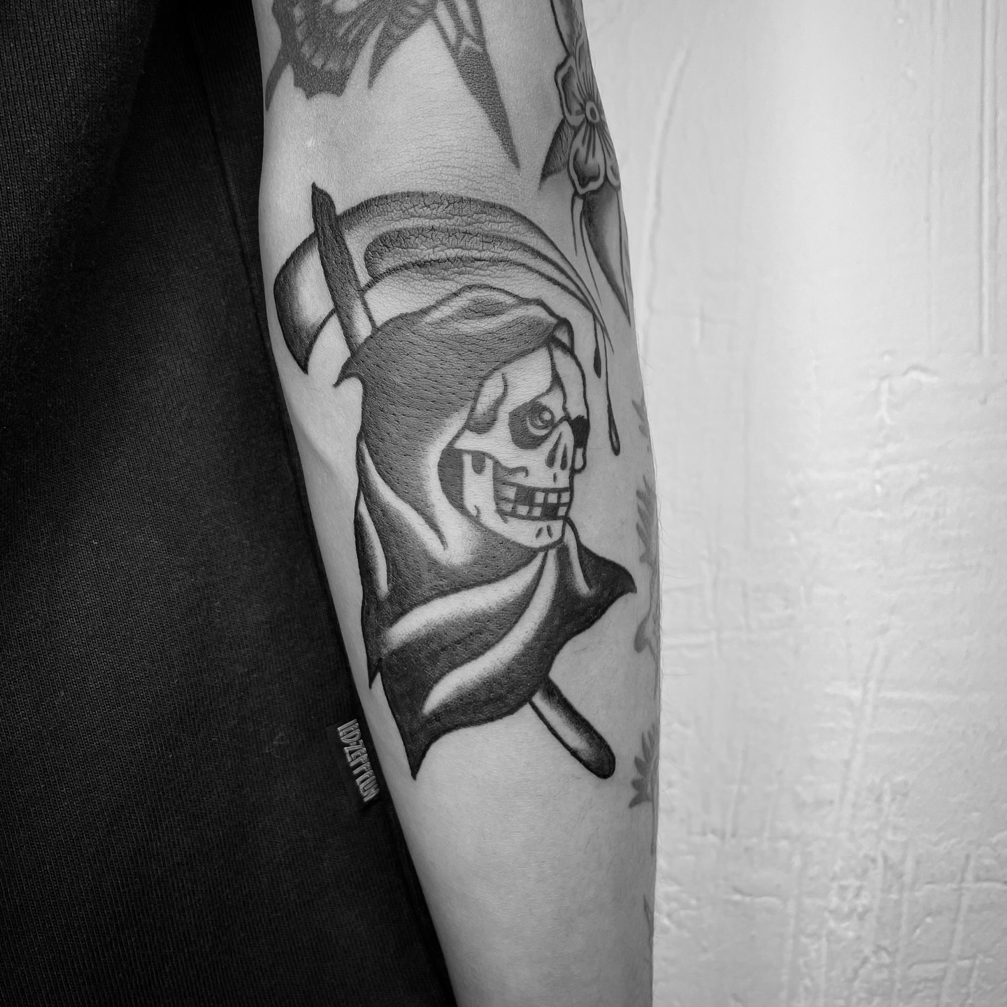 Tattoo by @hontraditional — american_traditional, black_and_grey