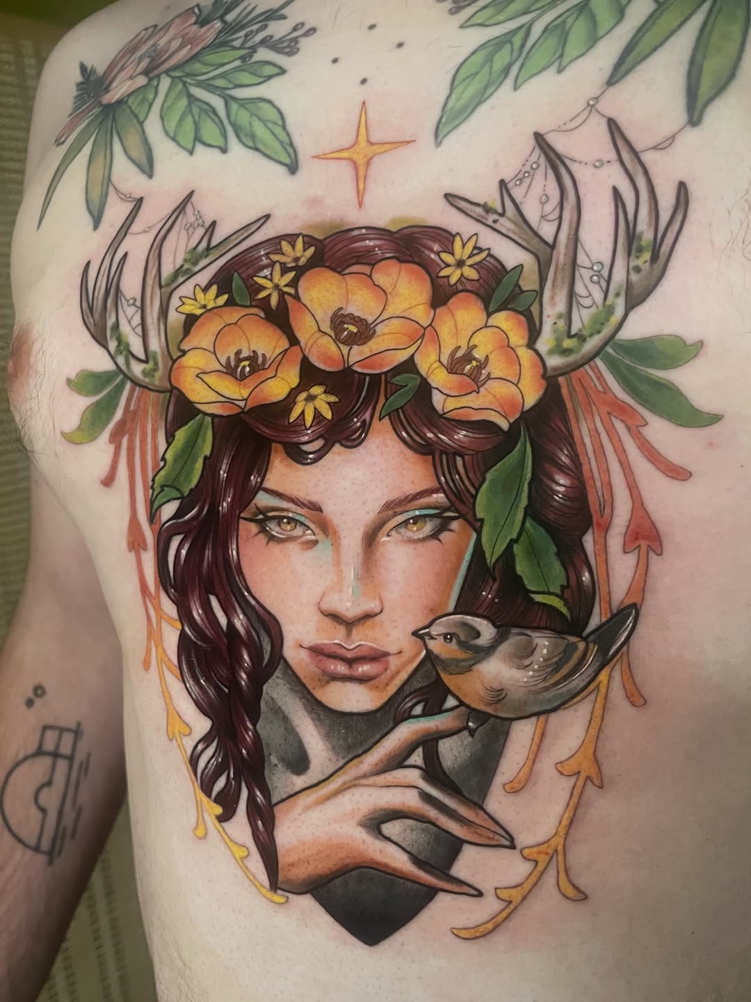 Tattoo by @erinhainestattoos — realism, neo_traditional
