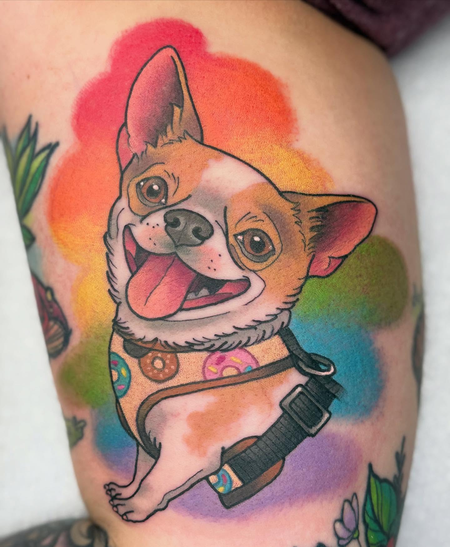 Tattoo by @glitterally.sarah — new_school, watercolor