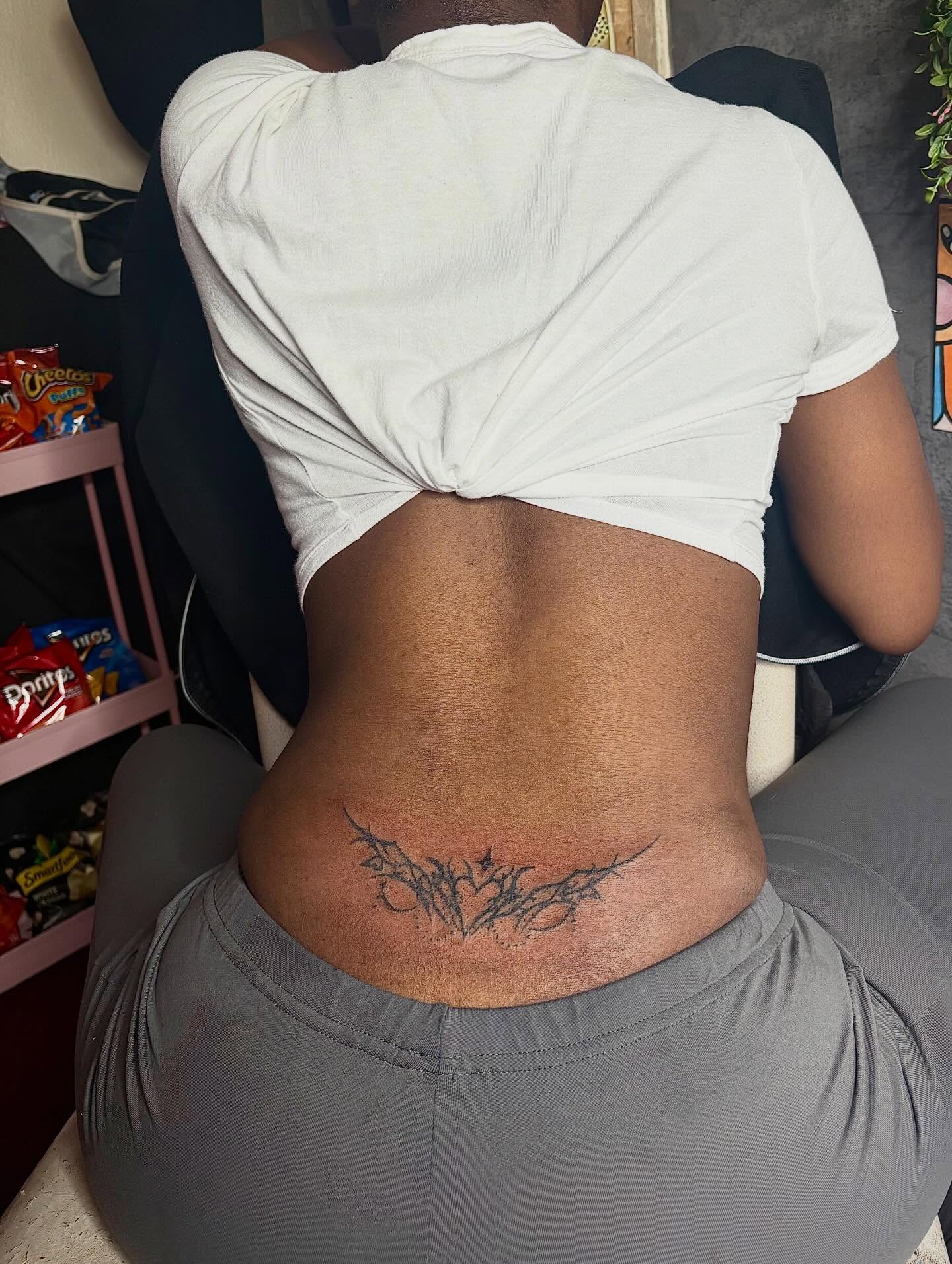 Bat black and grey tattoo on the back by Barbinks Studio🎀
