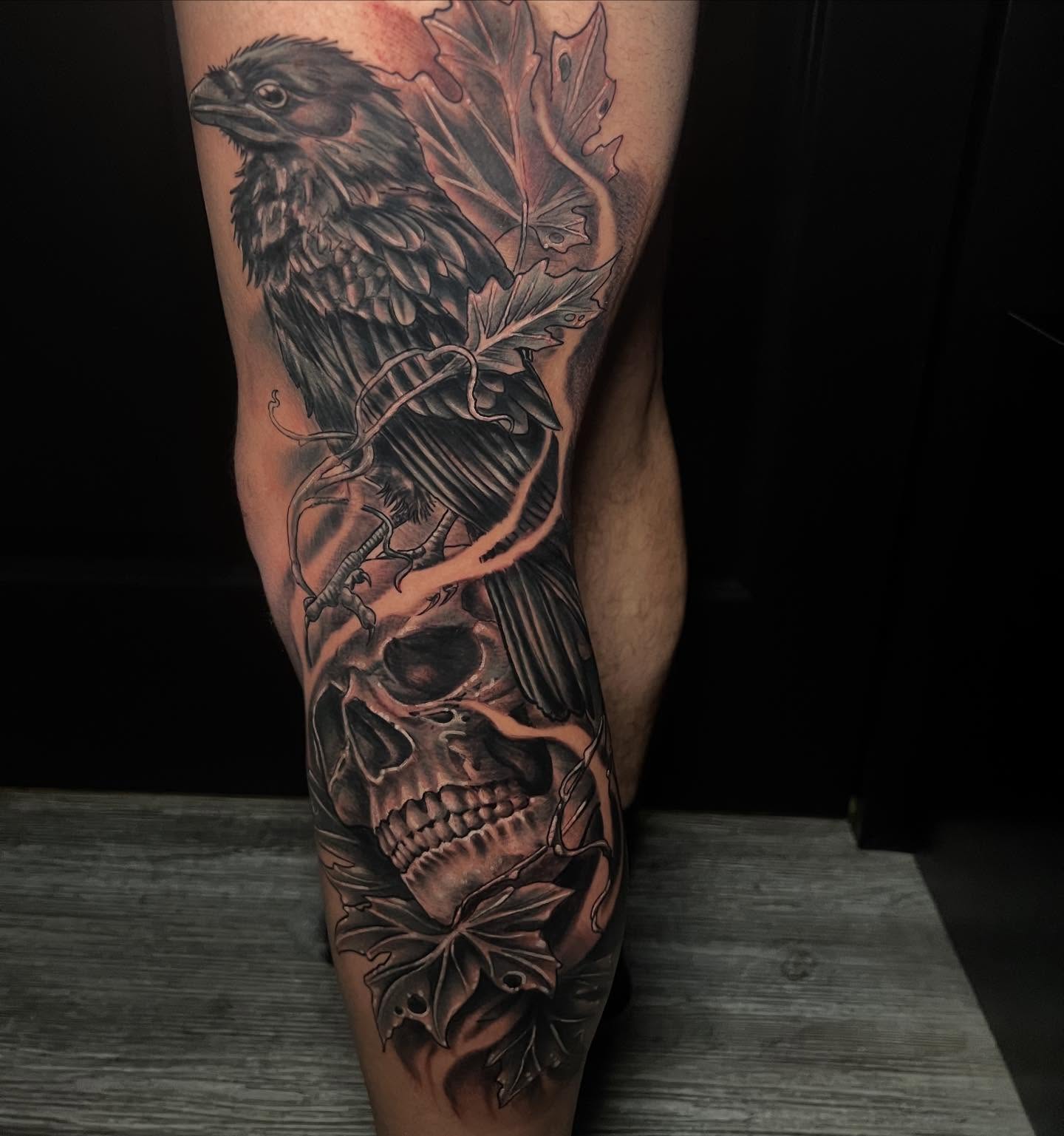 Tattoo by @ldgoodtattoo — black_and_grey, realism