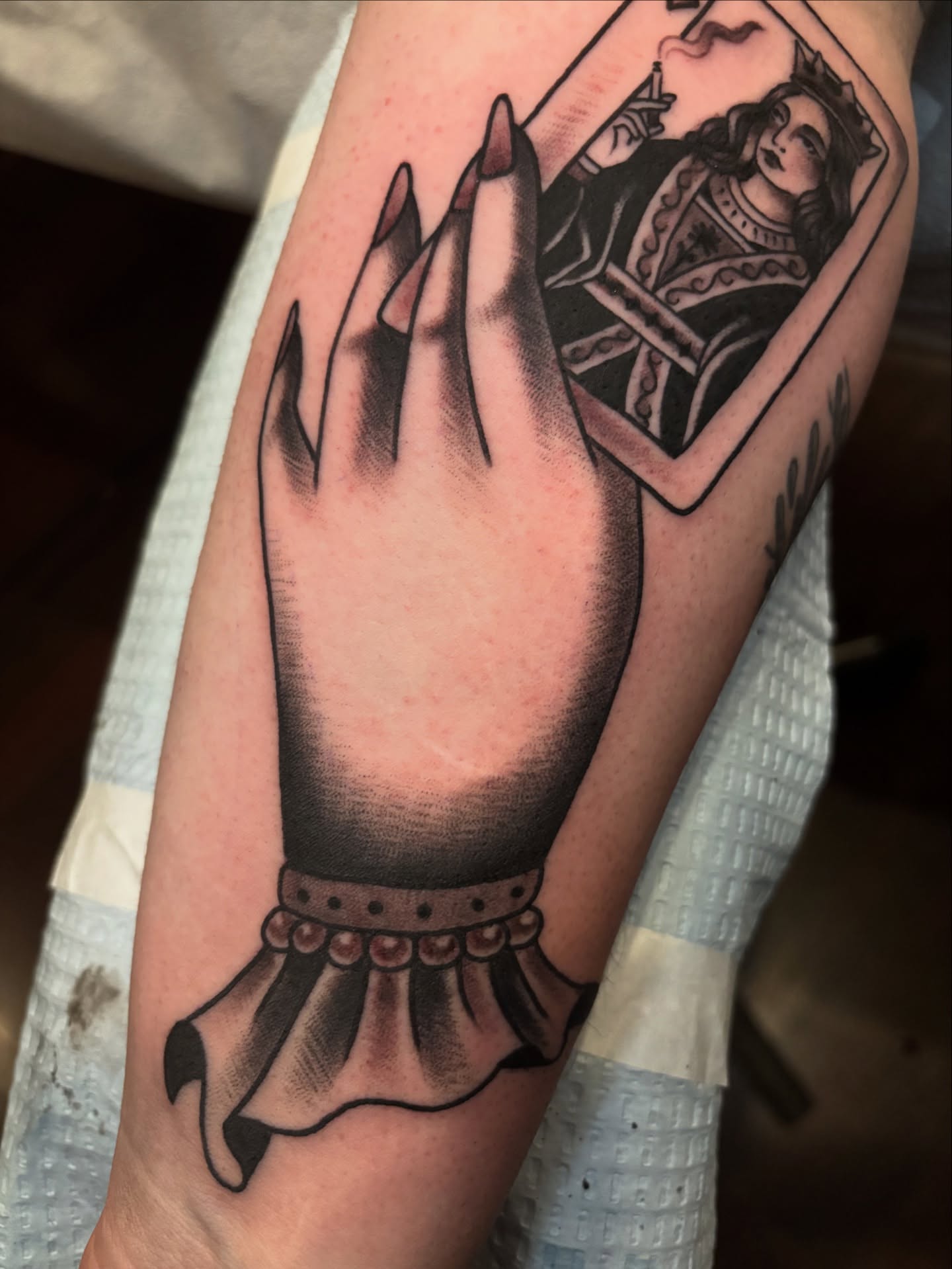 Tattoo by @mikemactattoo — american_traditional, black_and_grey