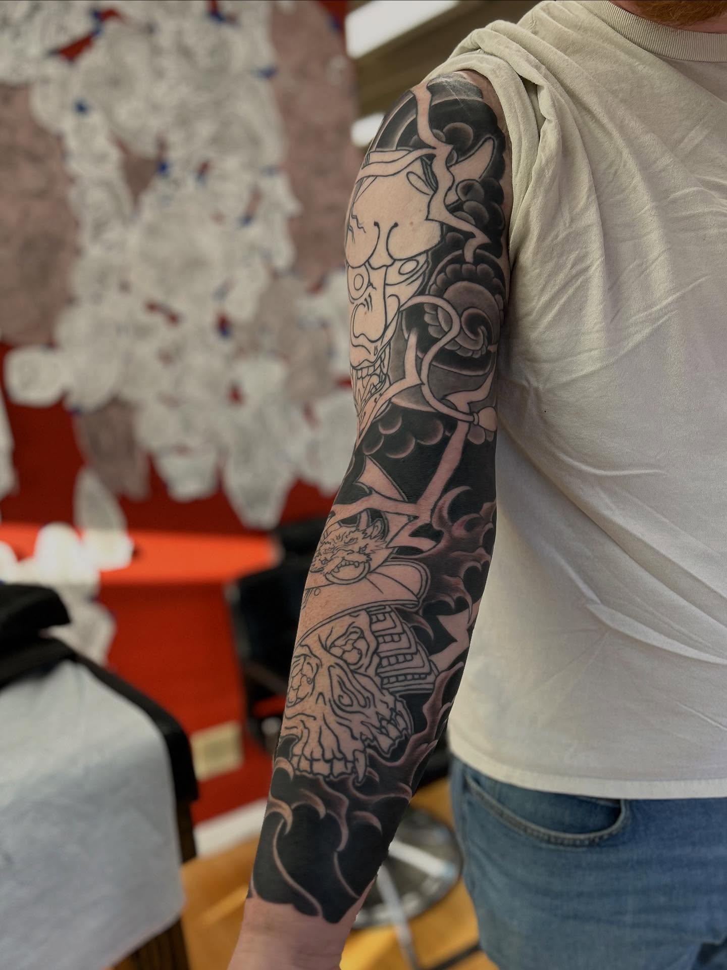 Japanese irezumi japanese irezumi tattoo on the upper arm by Matthew Crimson