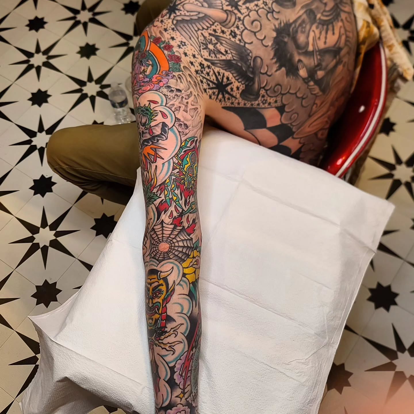 Japanese irezumi japanese irezumi tattoo on the upper arm by Aaron Dor