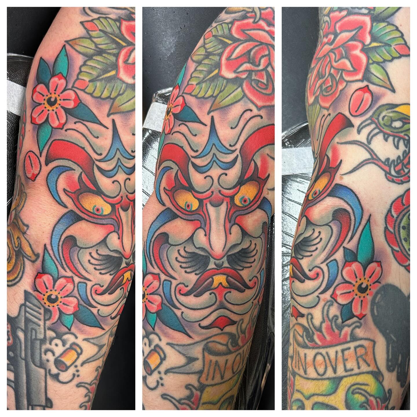 Tattoo by @pat_bennett_tattoos — american_traditional, japanese_irezumi
