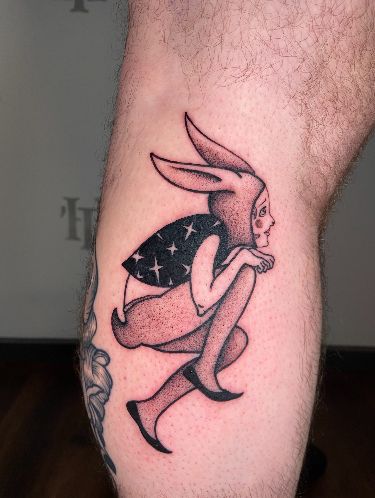 Tattoo by @quinndoskis — dotwork