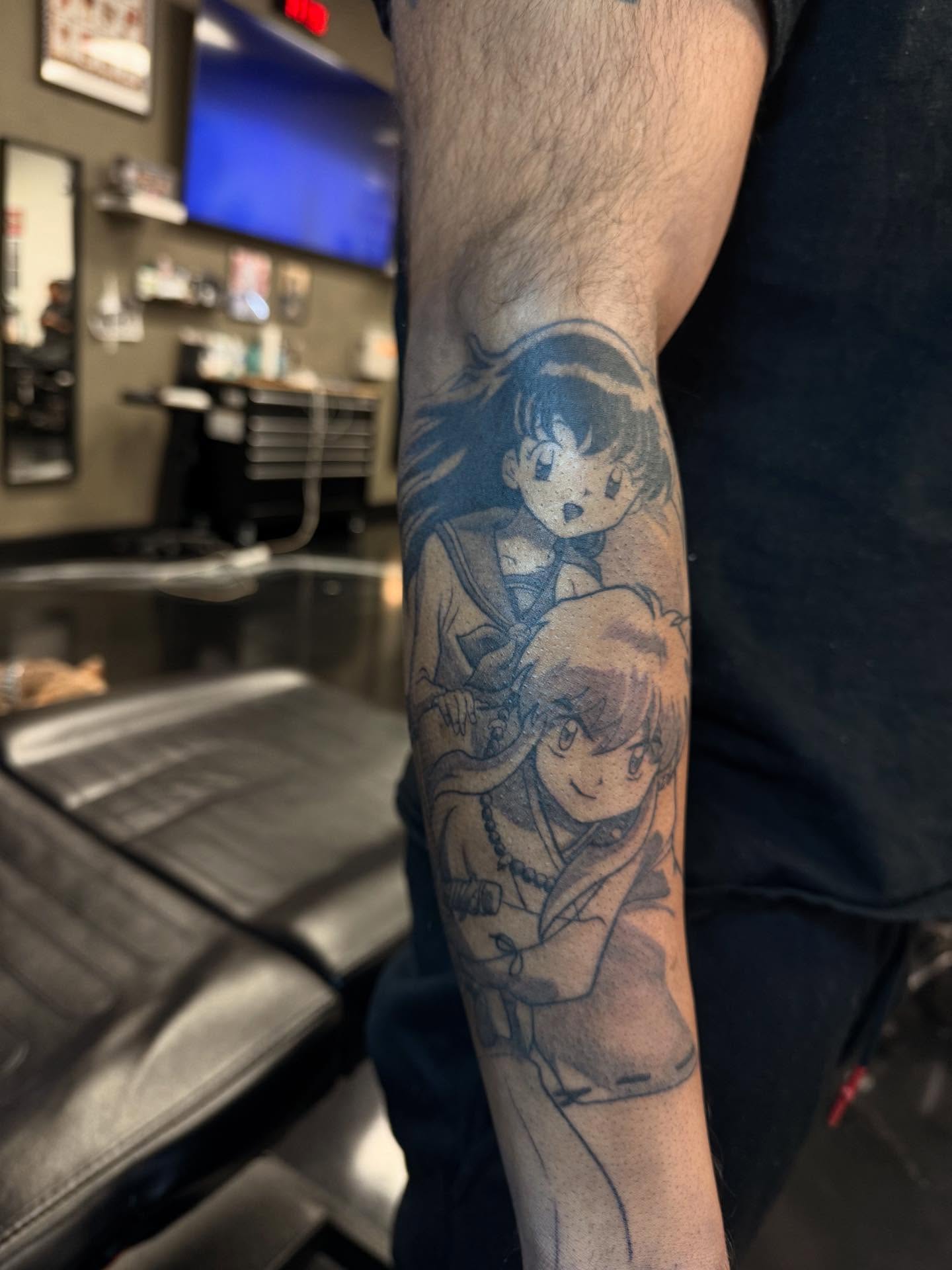 Tattoo by @inkedbyscratch — anime